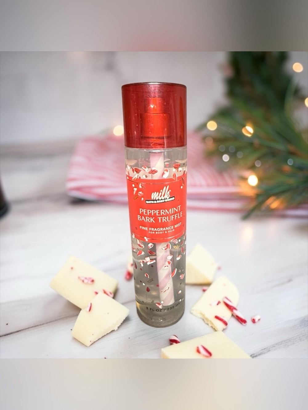 ♥️BATH & BODY WORKS♥️Peppermint Bark Truffle Fine Mist/NWT